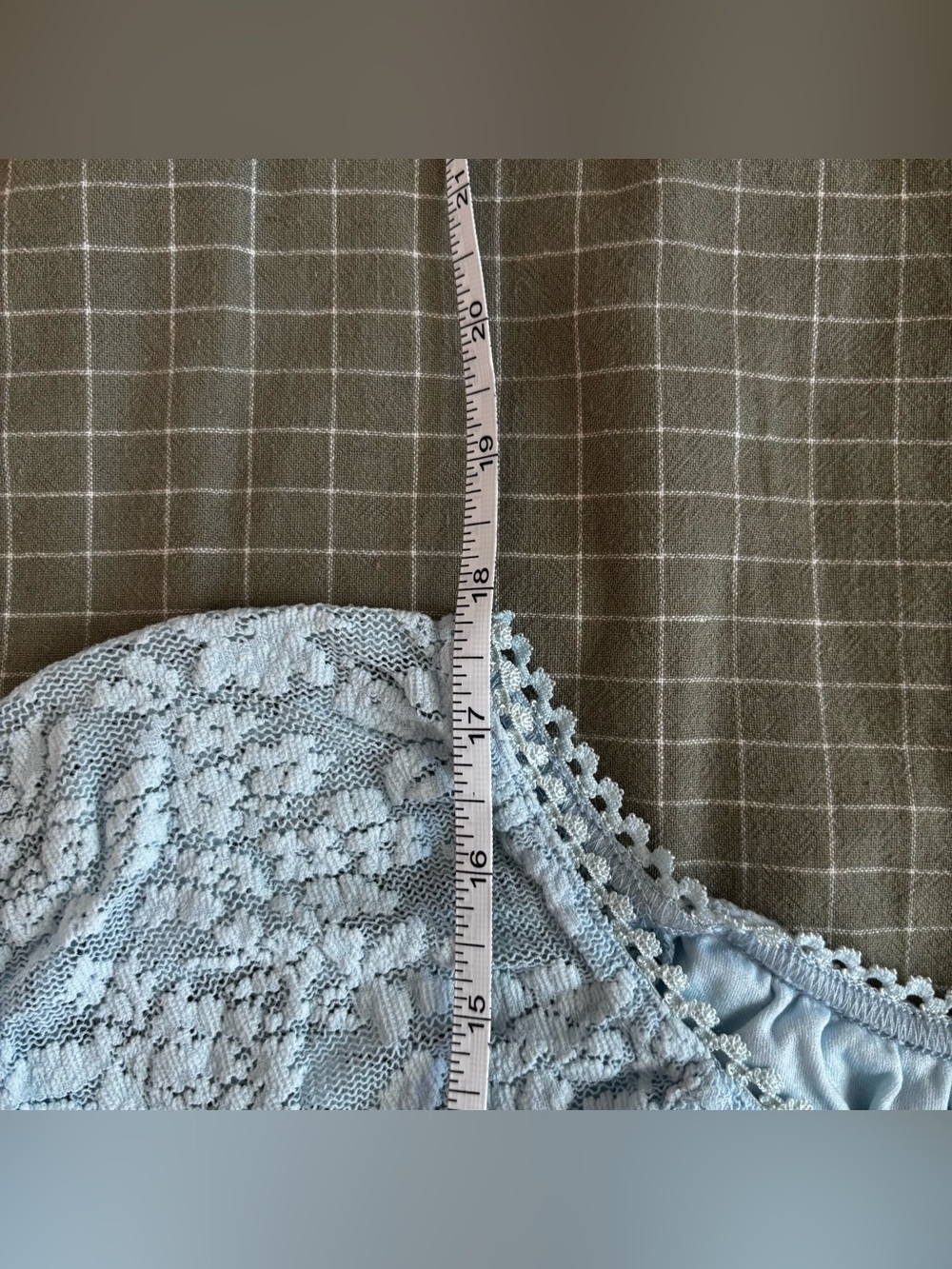 garage 90s/y2k light blue lace top - Picture 3 of 4